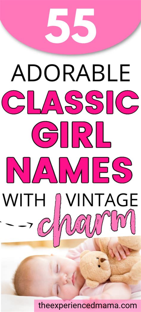55  Adorable Classic Girl Names with Vintage Charm - The Experienced Mama
