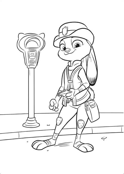 Today we can remember the adventures going on in zootopia. Coloring Pages Zootopia 1