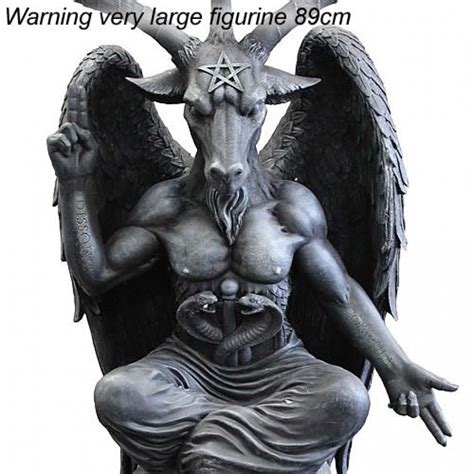 The 19th century image of a sabbatic goat, created by eliphas lévi. Vampires Kitchen - Nemesis Now Baphomet Figurine Very Big
