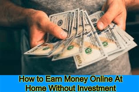 Making money online has never been easier. How To Earn Money Online At Home Without Investment - Tech ...
