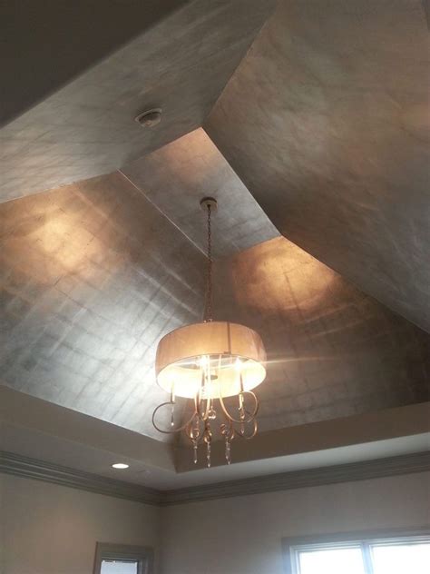 This page is about gold leaf ceiling,contains art deco gold leaf ceiling,art space nyc » blog archive » gold leafed burlap,gold leaf do the magic,silver leaf ceiling light fitting faux finishing gold leaf ceiling project finished! Silver/Gold Leafing Painted Ceilings | Painted ceiling ...