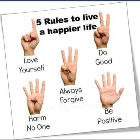 These five tips can show you how to get more joy and satisfaction out of life. 5 Rules To Live A Happier Life Pictures, Photos, and ...