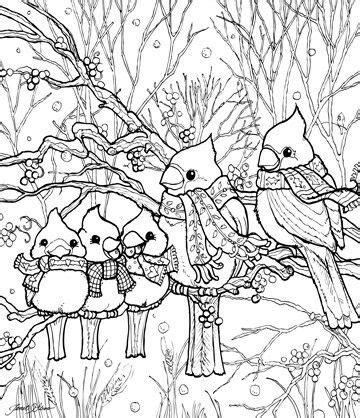 80 best winter coloring pages for kids and adults last updated: Birds In Winter Snow | Bird coloring pages, Animal ...