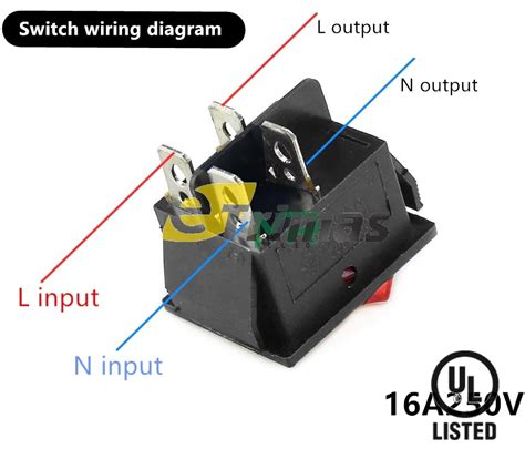Miniature snap−in for low voltage applications. 4 Pin Rocker Switch Wiring Diagram