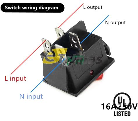 Illuminated on off rocker switch 4 pins. 4 Pin Rocker Switch Wiring Diagram