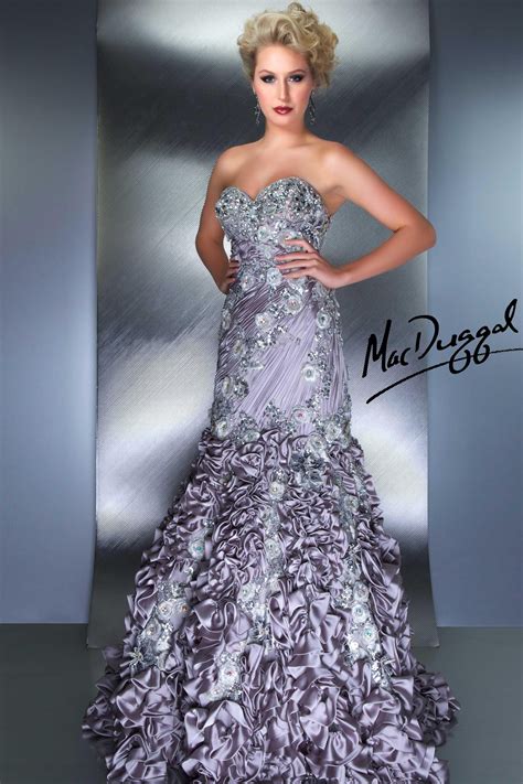 Check spelling or type a new query. Strapless Platinum Couture Gown - Mac Duggal | Prom ...