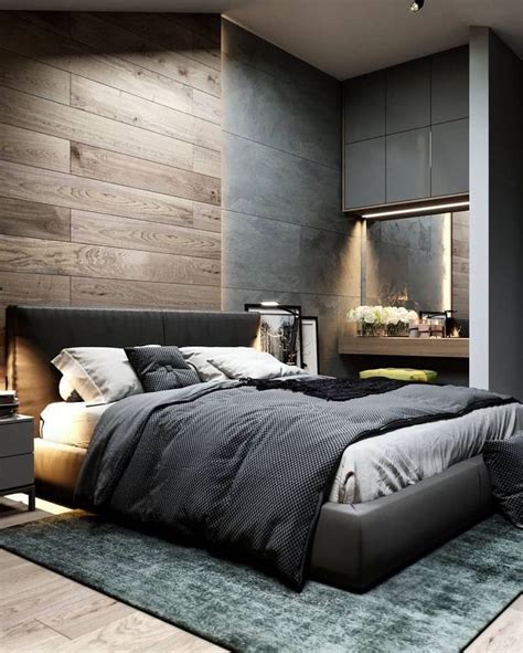 Matching your bed, nightstands, shelving, and picture frames is an easy way to decorate your room with some class and style without going overboard and cluttering your space. Nice bedroom design | Men's bedroom design, Bedroom ...