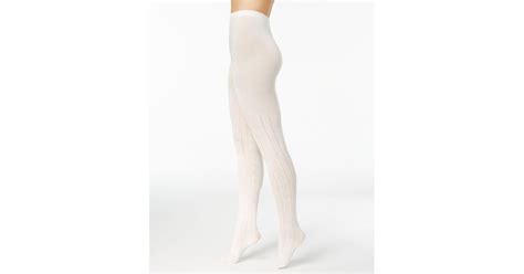 Hue brushed sweater tights gray heather s/m. Hue Synthetic Women's Cable-knit Sweater Tights in Ivory ...