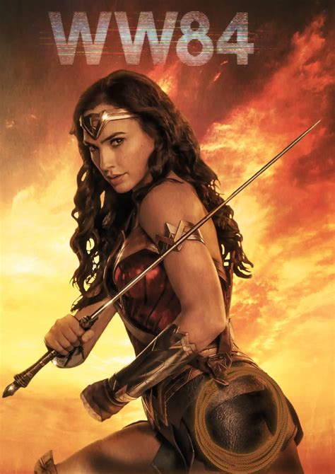 First wonder woman movie poster reveals the superhero's striking new costume. Wonder Woman 84 poster : DCcomics