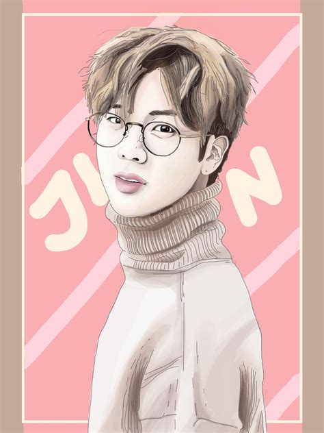 See more ideas about bts fanart, bts chibi, bts drawings. Bts Jin Anime Drawing
