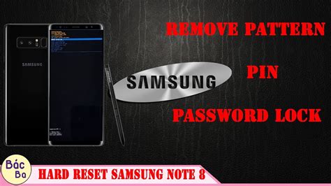 1 click to reset forgotten screen password. Samsung Galaxy Note 8 Remove Pattern Pin & Password Lock ...