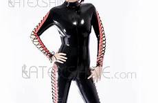 latex unisex shaping catsuits glitter multi sexy color women