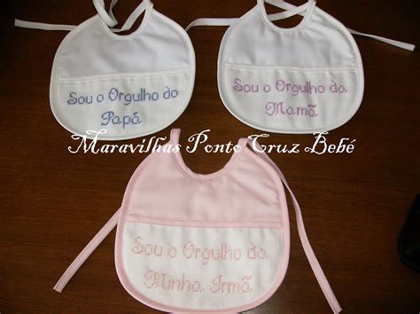 Check spelling or type a new query. Maravilhas em Ponto Cruz Bebé: Babetes Personalizados com ...