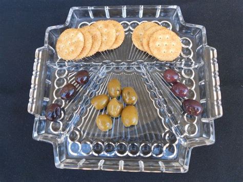 10 healthy party food options to serve at parties and keep your guests satisfied and healthy. Heavy Glass Relish Tray Serving Dish by ...