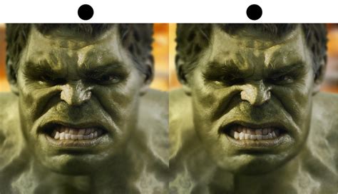 Лицо халка игрока зенита в вашу игру. 3D Hulk Face | Cross eyes until both dots become one and ...