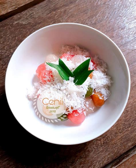 Lihat juga resep tahu aci bihun enak lainnya. Cenil • Bahan yg digunakan 100 gr tepung kanji • 50 gr ...