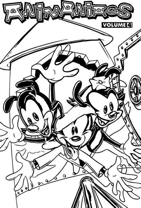 Youll be able to color cartoon characters tom and jerry scooby doo hello kitty popeye bugs bunny daffy duck tweety and sylvester tintin. nice Animaniacs Volume Four Coloring Page | Coloring pages ...