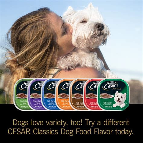 All natural ingredients to keep your dog happy, healthy and strong. Cesar Gourmet Wet Dog Food Variety Packs - 24 Trays ...