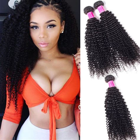 Welcome to our online store! Malaysian Kinky Curly Virgin Human Hair 3 Bundles | Recool ...