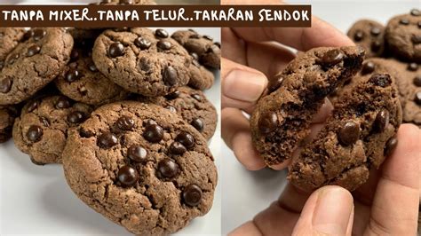 Lumayan buat cemilan malam hari ini Resep Brownies Cookies Tanpa Mixer, Tanpa Telur, Takaran ...