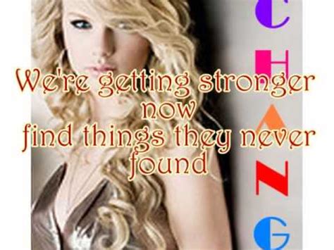 You walk me to the car. Taylor Swift - Change - Fearless - lyrics onscreen - YouTube