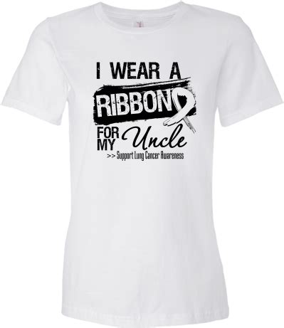 Lung cancer is the leading cause of cancer death worldwide, with approx. Download I Wear A Lung Cancer Ribbon For My Uncle Shirts ...
