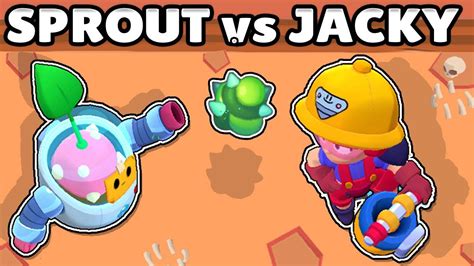 Tara cards x jacky sprout gadget in brawl stars animation compilation 24. SPROUT VS JACKY | 1vs1 | BRAWL STARS | NUEVOS BRAWLERS ...