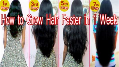 How to grow women's long hair faster just in 7 days | long hair tip in one week. How to make your hair grow with only three ingredients ...