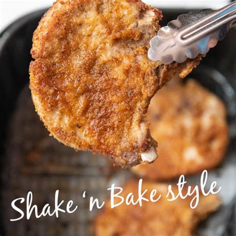 Shake and bake pork chops in air fryer. Air Fryer Crispy Pork Chops Shake and Bake Style | Air ...