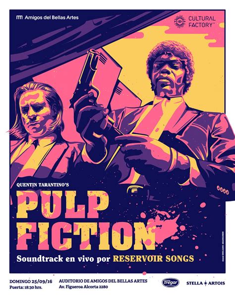 Pulp fiction poster movie poster wall decorative stickers for livingroom bedroom printed modern painting claer picture. Pulp Fiction poster on Behance | Affiche de film, Poster ...