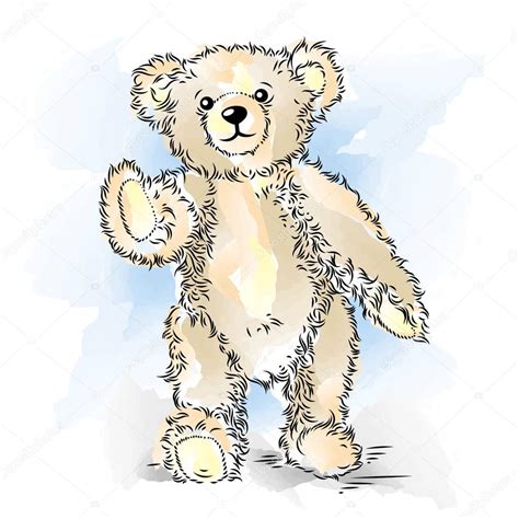Superbes peluches personnalisées qui seront brodées au prénom d'un enfant ou d'un adulte. dessin ours en peluche. illustration vectorielle de ...