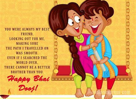 Here are some example text messages consisting of warm bhai dooj wishes for your sister. Happy Bhai Dooj 2017 Images, Wishes GIF, Greetings, HD ...