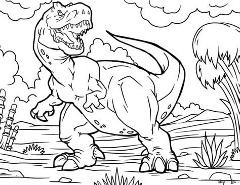 This dinosaurs coloring pages are fun way to teach your kids about. Dinosaur Coloring Pages Skip Dinasaur - Dinasaur Coloring ...