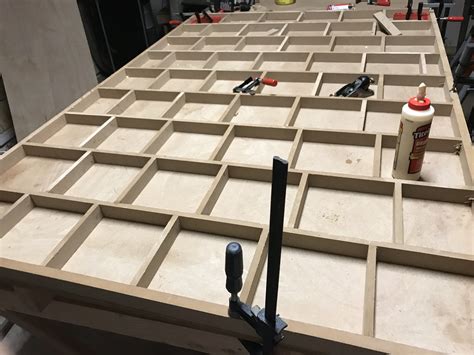 Torsion box assembly table | the top. Torsion Box Assembly Table in progress. Not the most ...