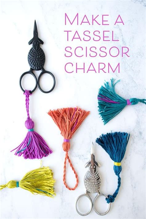 Embroidery floss is a thread that is manufactured (and sometimes hand spun) specifically for embroidery, needlework, and other craft projects that require a thread. How to make a tassel scissor charm | Embroidery floss ...