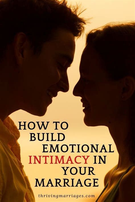 Whether you're looking to bring more intimacy into a relationship or want to ensure you continue on the right path, take a look at these handy tips to build those strong bonds. How to Build Emotional Intimacy in Marriage | Intimacy ...