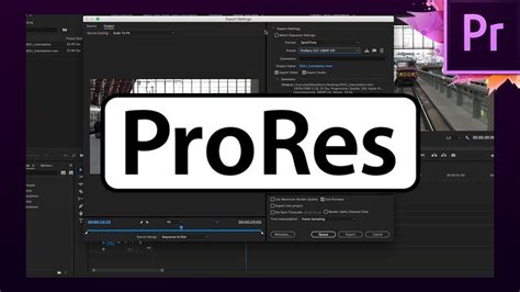 In the export settings dialog box, choose format: How To Export Videos Using ProRes In Premiere Pro CC - YouTube