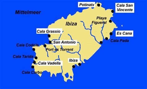 Map of ibiza area hotels: Balearen 92