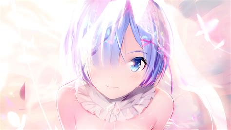 Wallpaper : gadis anime, rambut biru, mata biru, karya ...