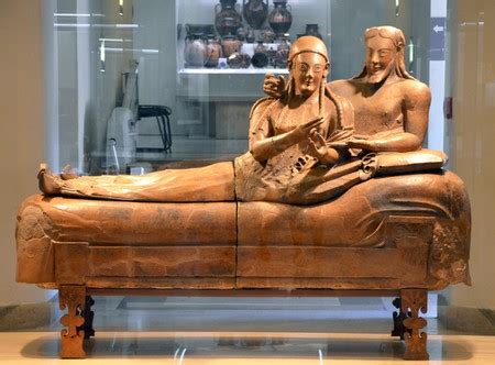 It depicts a married couple reclining at a banquet together in the afterlife and was found in 19th century. 10 Of Rome's Must-See Art Masterpieces