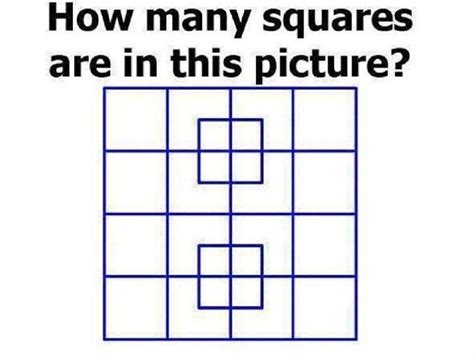 Más calidad obtiene la imagen. ¿Cuántos cuadrados ves en la imagen? Solo el 8% de las personas puede resolverlo | Juegos ...