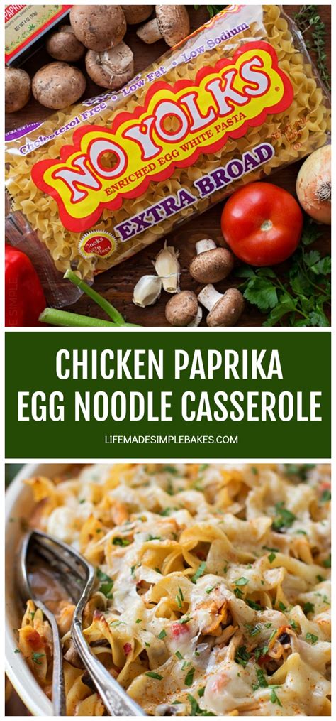 This creamy egg noodle casserole gets a midwestern twist by adding a topping of crunchy cornflakes. Chicken Paprika Egg Noodle Casserole | Recipe in 2020 ...