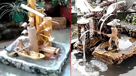 Apalagi air merupakan elemen yang tidak bisa terpisahkan dari kehidupan manusia, bahkan menjadi. 12 Miniatur Air Mancur Bambu Unik dan Cantik | Deco bambou ...