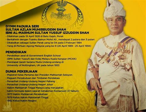 Perak sultanı , şu anki federe malay devletleri. Biodata - Almarhum YDMM Paduka Seri Sultan Azlan ...