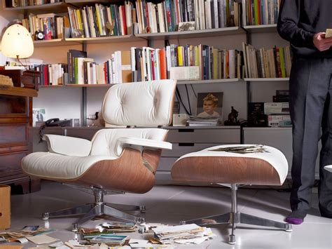 The eames lounge chair and ottoman is the culmination of charles and ray eames' efforts to create comfortable and handsome lounge seating by using production techniques that. Vitra Eames Ottoman - White Walnut by Charles & Ray Eames - Chaplins