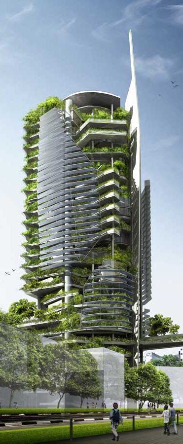 Cleaned and organized india shipments. Editt Ecological Tower, Singapore designed by T.R. Hamzah ...