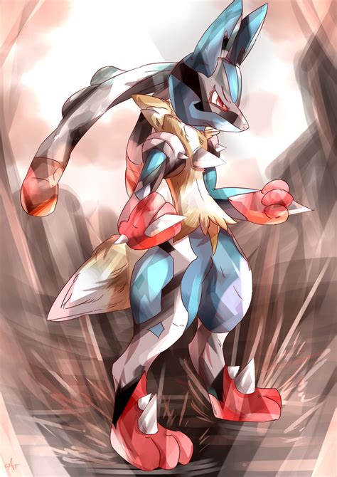 They control auras and hunt their prey in packs. Day 213 - Mega Lucario by AutobotTesla on DeviantArt