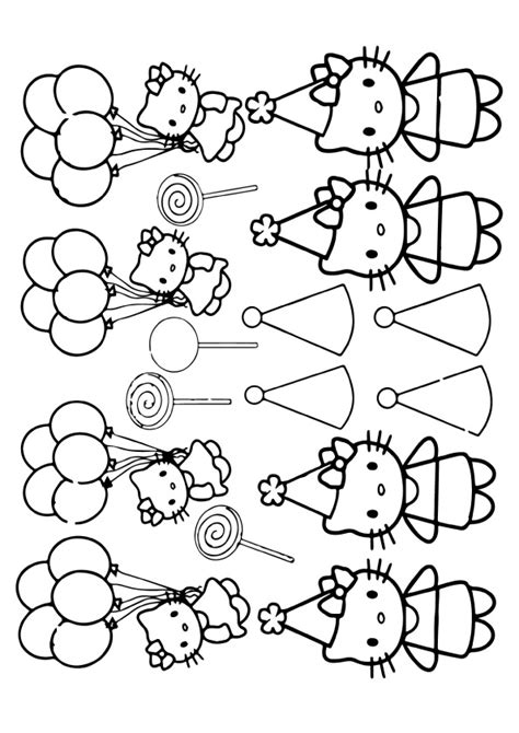 It cannot be denied that this activity can stimulate the imagination of children, as well as children's media to learn colors and shapes. Hello Kitty Get Well Soon Coloring Pages
