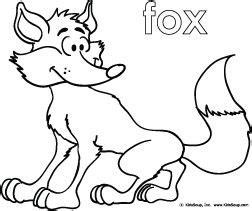 Filled with plants, animals, insects, and beautiful colors, forests are a magical place for children. Fox coloring page for preschool | Animal book, Forest animals, Fox coloring page