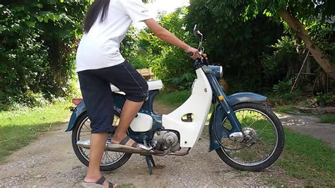Most rental businesses offer twist and go scooters check out our honda fury sissy bar customer gallery page for more pics of these sissy bars on a. test ride honda c-100 super cub by lampang very cool - YouTube